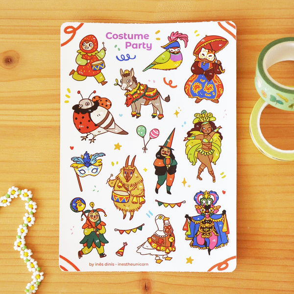 Costume Party Sticker Sheet