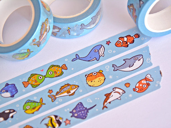 Silly Fishies Washitape