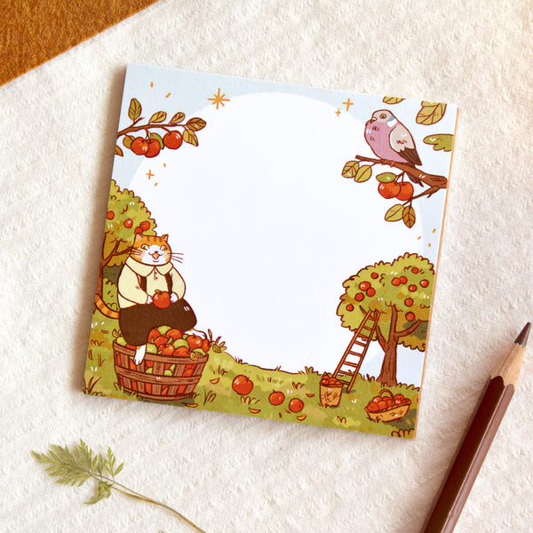 Apple Orchard Handmade Memopad