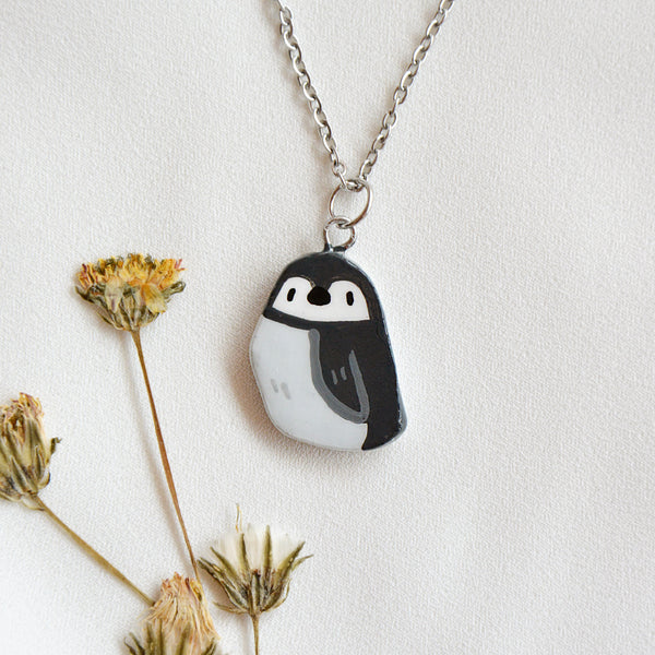 Baby Penguin Stainless Steel Necklace
