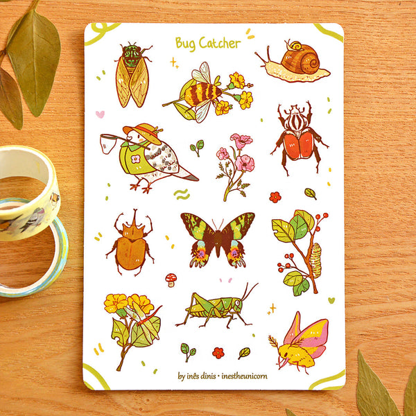 Bug Catcher Sticker Sheet