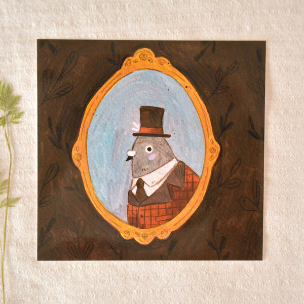 Classy Pigeon Mini Prints
