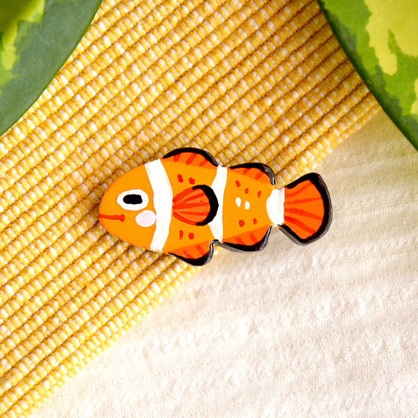 Clownfish Clay Pin