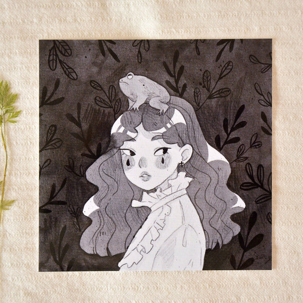 Girl and Frog Mini Prints