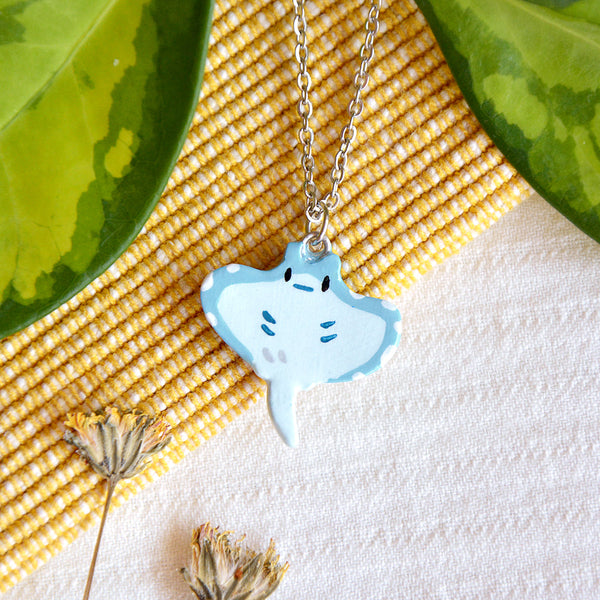Manta Ray Stainless Steel Necklace