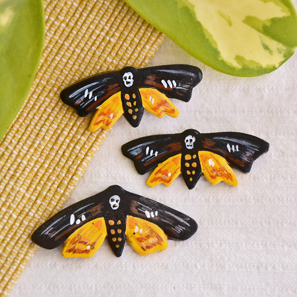 Moth Clay Pin