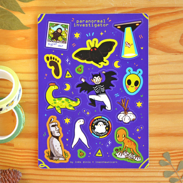 Paranormal Investigator Sticker Sheet