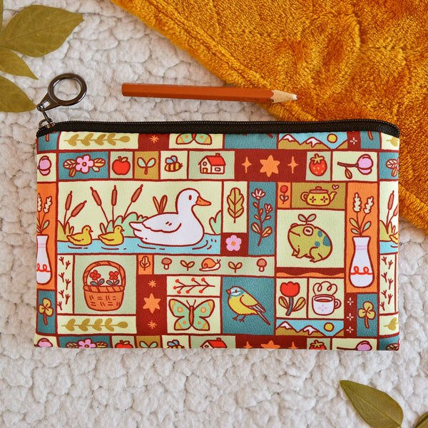 Cottage Spring Patchwork Pouch