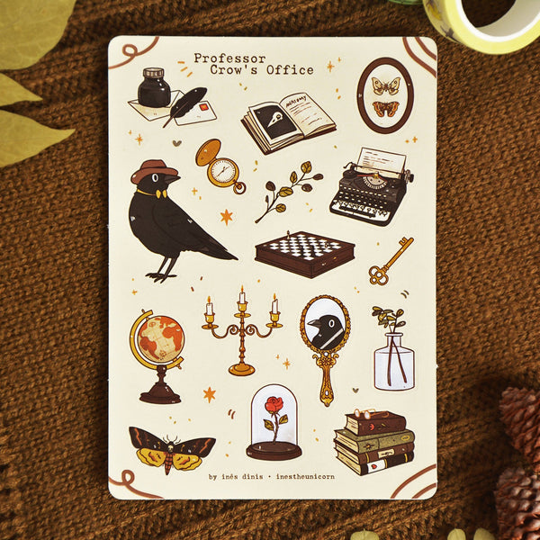 Professor Crow's Office Sticker Sheet