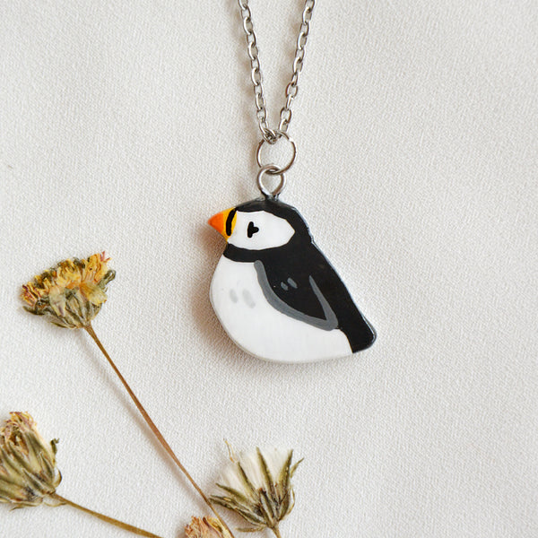 Puffin Stainless Steel Necklace