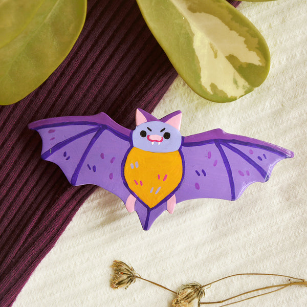 Silly Bat Hair Clip/Barrette