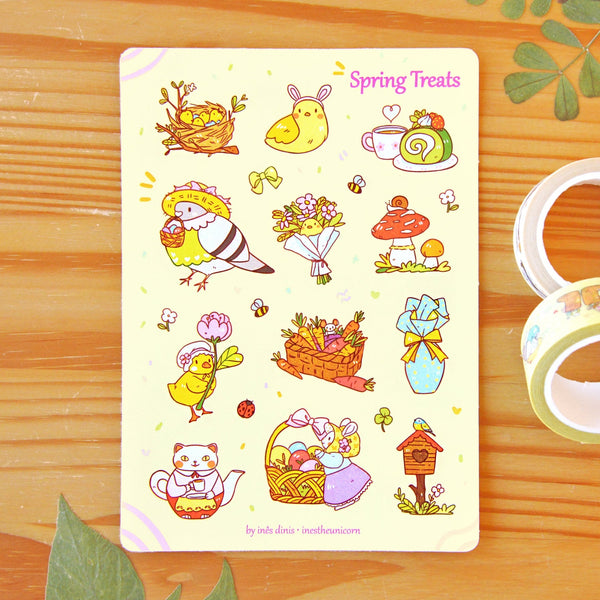 Spring Treats Sticker Sheet